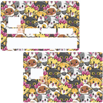 Never too many cats - credit card sticker, 2 credit card formats available