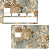 Golden bird - credit card sticker, 2 credit card formats available 