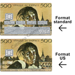 Les marguerites - sticker pour carte bancaire, 2 formats de carte bancaire disponibles