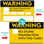 Feuille de couleurs- Sticker pour carte bancaire, 2 formats de carte bancaire disponibles