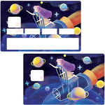 Touching the stars - credit card sticker, 2 credit card formats available