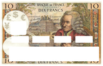 10 FRANCS - credit card sticker