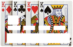 4 KINGS- credit card sticker, 2 credit card formats available