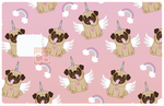 LOVE UNICORN - credit card sticker, 2 credit card formats available