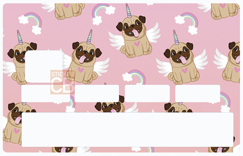 LOVE UNICORN - credit card sticker, 2 credit card formats available
