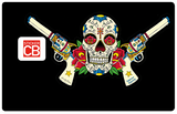 Catarina Calavera, la santa muorte, black- sticker pour carte bancaire