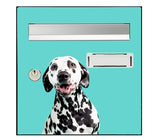 Dalmatian head dog letterbox sticker