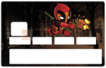 Tribute to Deadpool Gun's (fanart)- credit card sticker, 2 credit card sizes available