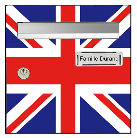 Sticker pour boîte aux lettres, Union Jack, drapeau Anglais