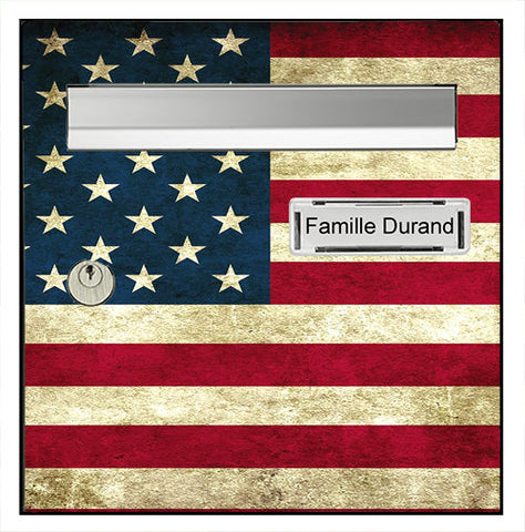 Sticker pour boîte aux lettres, US FLAG
