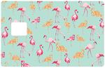 Les Flamants roses - sticker pour carte bancaire, 2 formats de carte bancaire disponibles