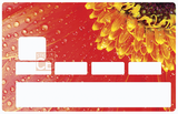 Red Daisy - credit card sticker, 2 credit card sizes available