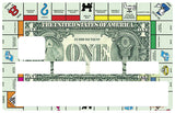 Le jeu des dollars - sticker pour carte bancaire, 2 formats de carte bancaire