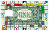 Le jeu des dollars - sticker pour carte bancaire, 2 formats de carte bancaire