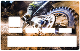 MOTO CROSS - enduro - sticker pour carte bancaire, 2 formats de carte bancaire disponibles