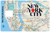 New York Metropolitan - sticker pour carte bancaire, 2 formats de carte bancaire disponibles