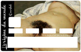 L'origine du monde , Courbet - sticker pour carte bancaire, 2 formats de carte bancaire disponibles