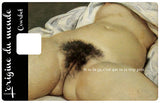 The origin of the world, Courbet - credit card sticker, 2 credit card formats available