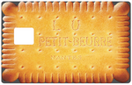 Petit beurre - credit card sticker, 2 credit card formats available