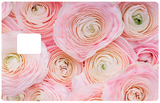 Peony flower- credit card sticker, 2 credit card formats available