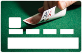 POKER - sticker pour carte bancaire