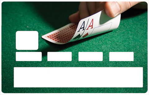 POKER - bank card sticker