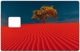 Sable Rouge - sticker pour carte bancaire, 2 formats de carte bancaire disponibles