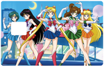 Tribute to Sailor Moon, limited edition 100 copies (fanart) - sticker for bank card, 2 bank card formats available