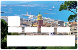 Saint tropez - sticker pour carte bancaire, 2 formats de carte bancaire disponibles