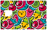 Salade de fruits - sticker pour carte bancaire, 2 formats de carte bancaire disponibles