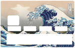 The Great Wave off Kanagawa by Hokusai - credit card sticker, 2 credit card sizes available