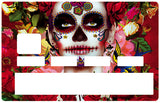 Catarina Calavera- sticker pour carte bancaire, 2 formats de carte bancaire disponibles