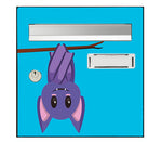 Sticker for letter box, Bat