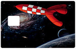 The rocket, limited edition of 100 copies - credit card sticker, 2 credit card formats available