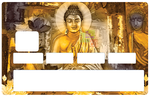 Golden Buddha- sticker pour carte bancaire, 2 formats de carte bancaire disponibles