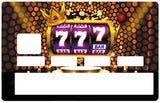 Jackpot 777- sticker pour carte bancaire, 2 formats de carte bancaire disponibles