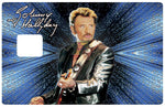 Tribute to Johnny Hallyday, edit. limitée 300 ex - sticker pour carte bancaire, 2 formats de carte bancaire disponibles